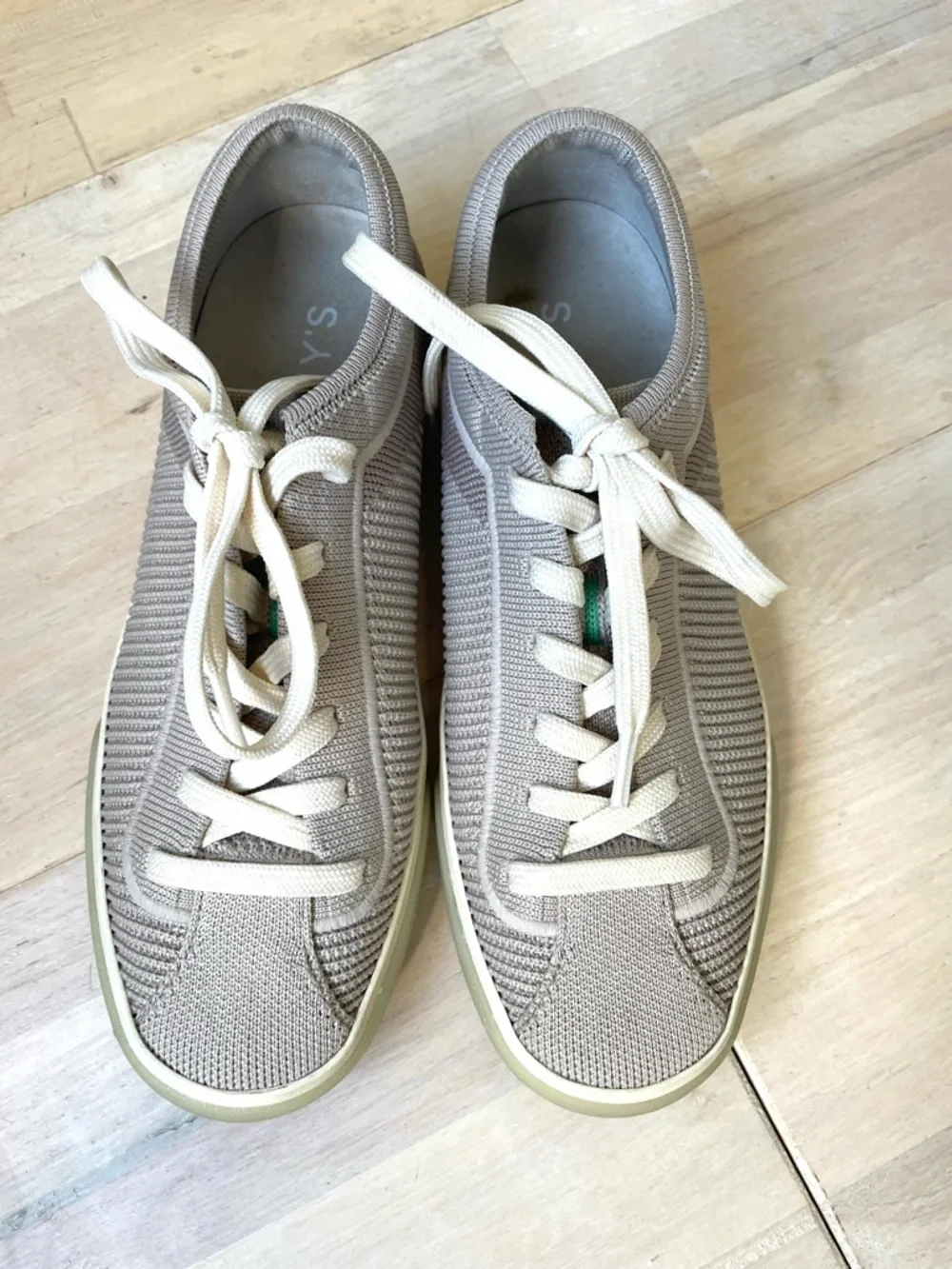 Rothy’s The Lace Up Sneaker Gray Women’s Size 6